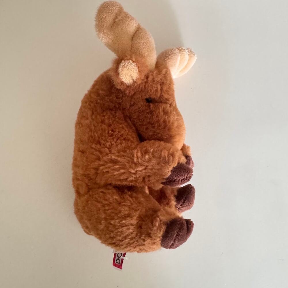 Douglas Lil’ Baby Moose Plush Stuffed Animal Brown Soft - Picture 3 of 6